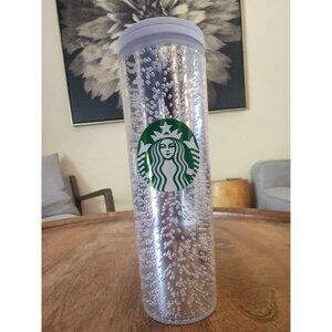 2020 Starbucks Platinum Silver Champagne Bubbly Tumbler Cup Mug 16oz
